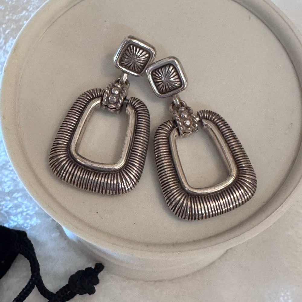 Brighton Silver Dangle Earrings - image 3